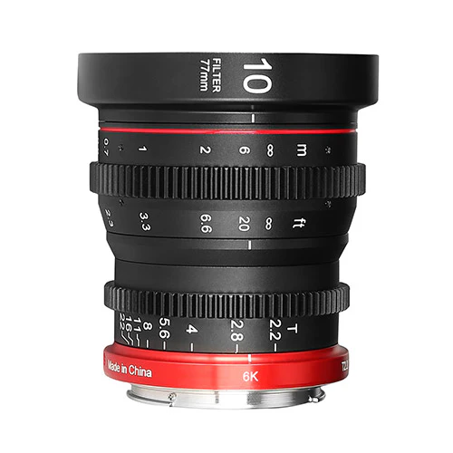 Meike Super35 Cinema Prime 10mm T2.2 Lens (RF Mount)