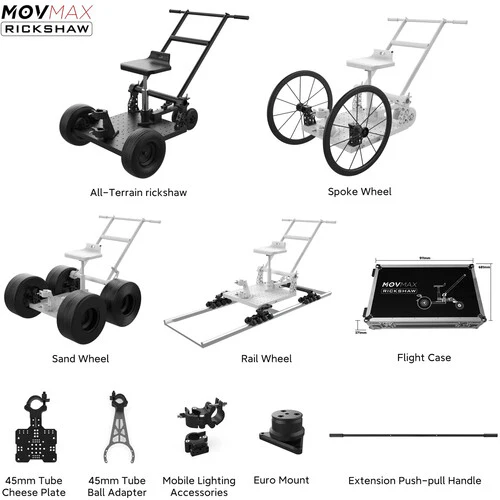 MOVMAX All-Terrain Rickshaw Complete Combo - Image 2