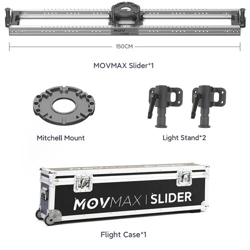 MOVMAX Camera Slider System with Mitchell Mount (59") - Image 2