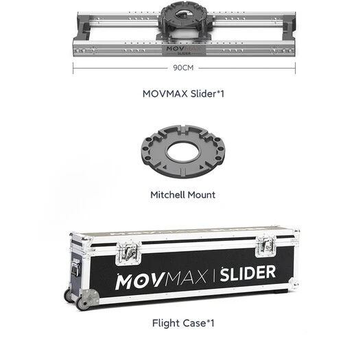 MOVMAX Camera Slider with Mitchell Mount (35.4") - Image 2