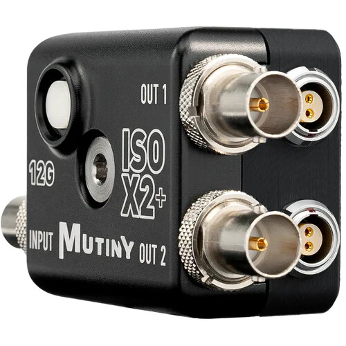 MUTINY ISO X2+ 12G-SDI 1:2 Video and Power Distribution Amplifier with Isolator - Image 3