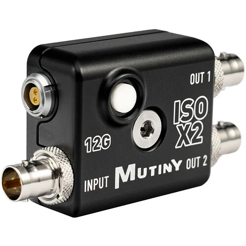 MUTINY ISO X2 12G-SDI 1:2 Video Distribution Amplifier with Isolator and SafeTap Cable - Image 2