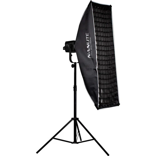 Nanlite Fabric Grid for Asymmetrical Stripbank Softbox (18 x 43") - Image 4