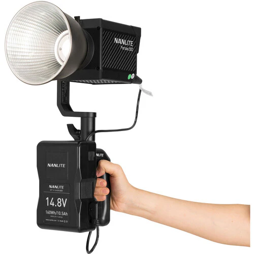 Nanlite V-Mount Battery Grip with 4-Pin XLR Connector for Forza 150 - Image 3