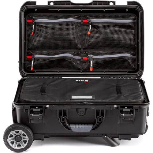 Nanuk 935 Case with Heavy-Duty Wheels, Mesh Lid Organizer, and Large 13L Cubik - Image 4