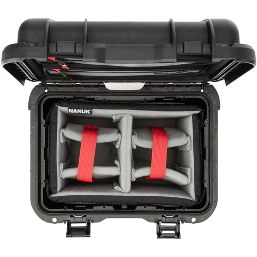 Nanuk T20 Top Loader Hard Case with Padded Dividers & Lid Organizer (Black, 11.2L) - Image 3