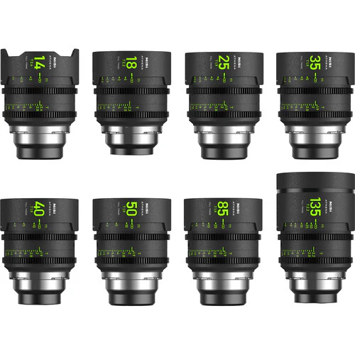 NiSi ATHENA PRIME T2.4/1.9 Full-Frame 8-Lens MASTER Kit