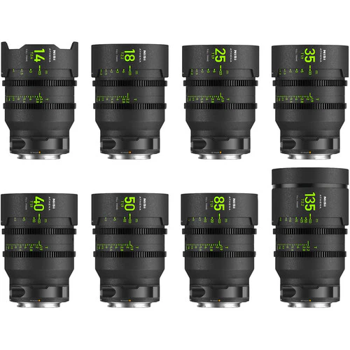 NiSi ATHENA PRIME T2.4/1.9 Full-Frame 8-Lens MASTER Kit - Image 2