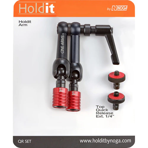 Noga NF Cine Arm QR Set with 1/4"-20 Quick Release on Both Ends (4.42") - Image 4