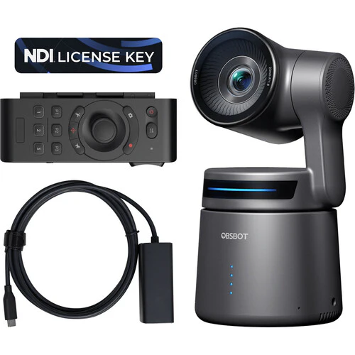 OBSBOT Tail Air Camera with Remote & Ethernet Adapter Combo