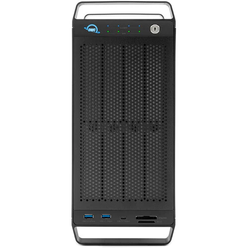 OWC ThunderBay Flex 8 172TB 8-Bay Thunderbolt 3 RAID Array (1 x 4TB U.2 SSD, 7 x 24TB HDDs) - Image 2