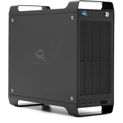 OWC ThunderBay Flex 8 176TB 8-Bay Thunderbolt 3 RAID Array (1 x 8TB U.2 SSD, 7 x 24TB HDDs)