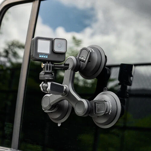PGYTECH 3-Arm Suction Mount with CapLock Ball Head & 3-Prong Mount - Image 3