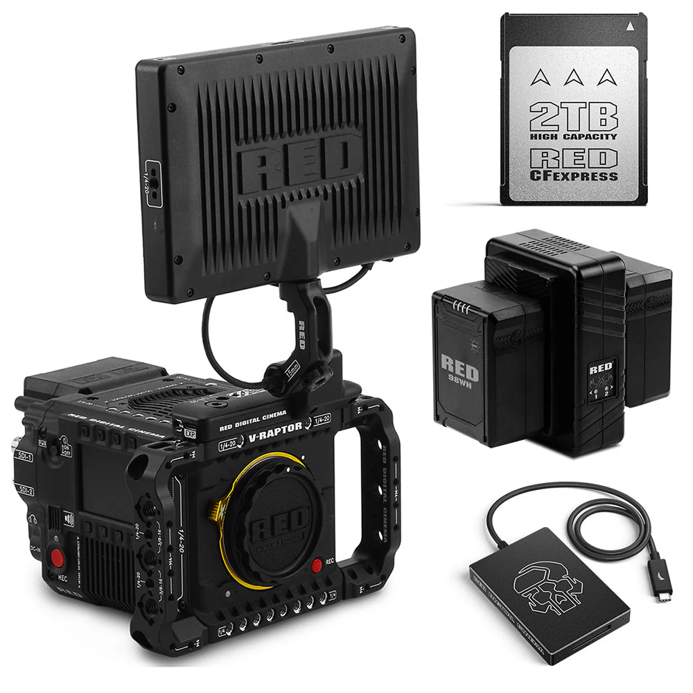 RED DIGITAL CINEMA V-RAPTOR [X] Z Mount Starter Pack with 7.0" Touch & MICRO-V Batteries