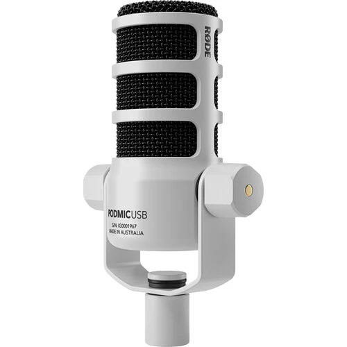 RODE PodMic USB and XLR Dynamic Broadcast Microphone (White) - Image 2