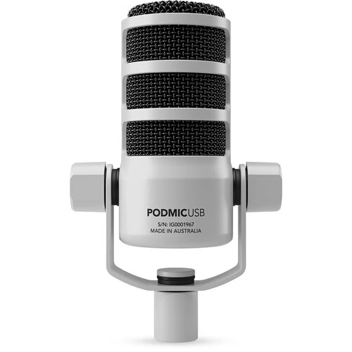 RODE PodMic USB and XLR Dynamic Broadcast Microphone (White) - Image 3