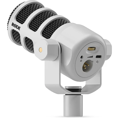 RODE PodMic USB and XLR Dynamic Broadcast Microphone (White) - Image 4