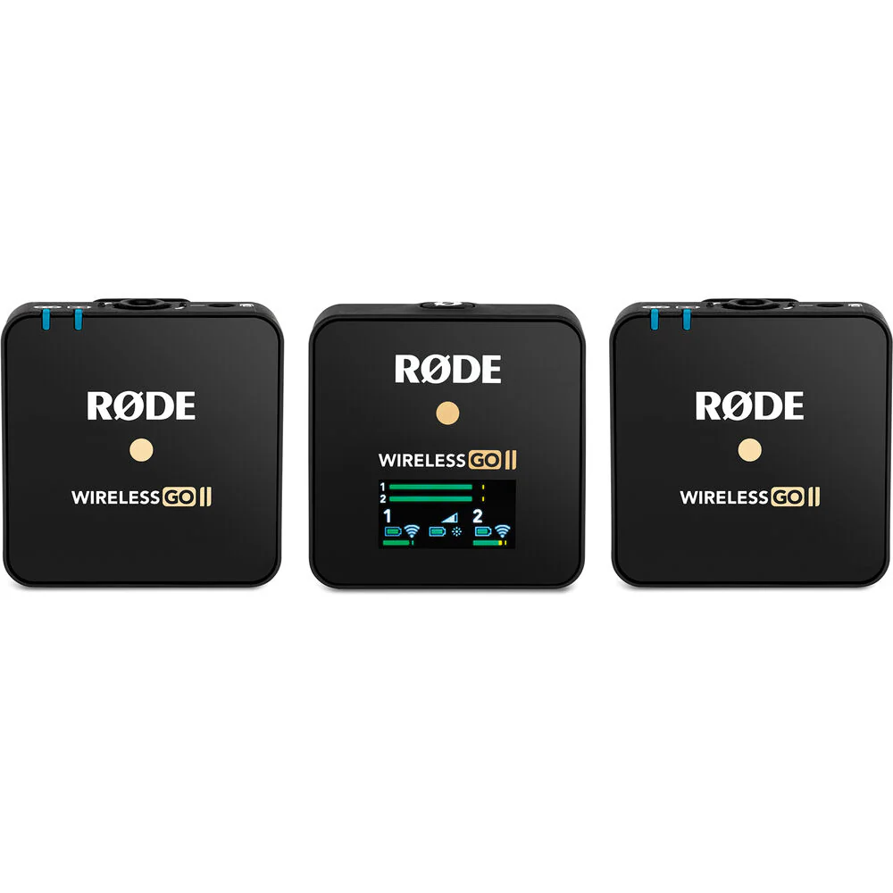 Rode Wireless GO II 2-Person Compact Digital Wireless Microphone System/Recorder (2.4 GHz, Black) (*OPEN BOX*) - Image 3