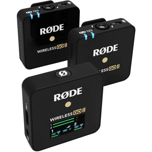 Rode Wireless GO II 2-Person Compact Digital Wireless Microphone System/Recorder (2.4 GHz, Black) (*OPEN BOX*) - Image 4