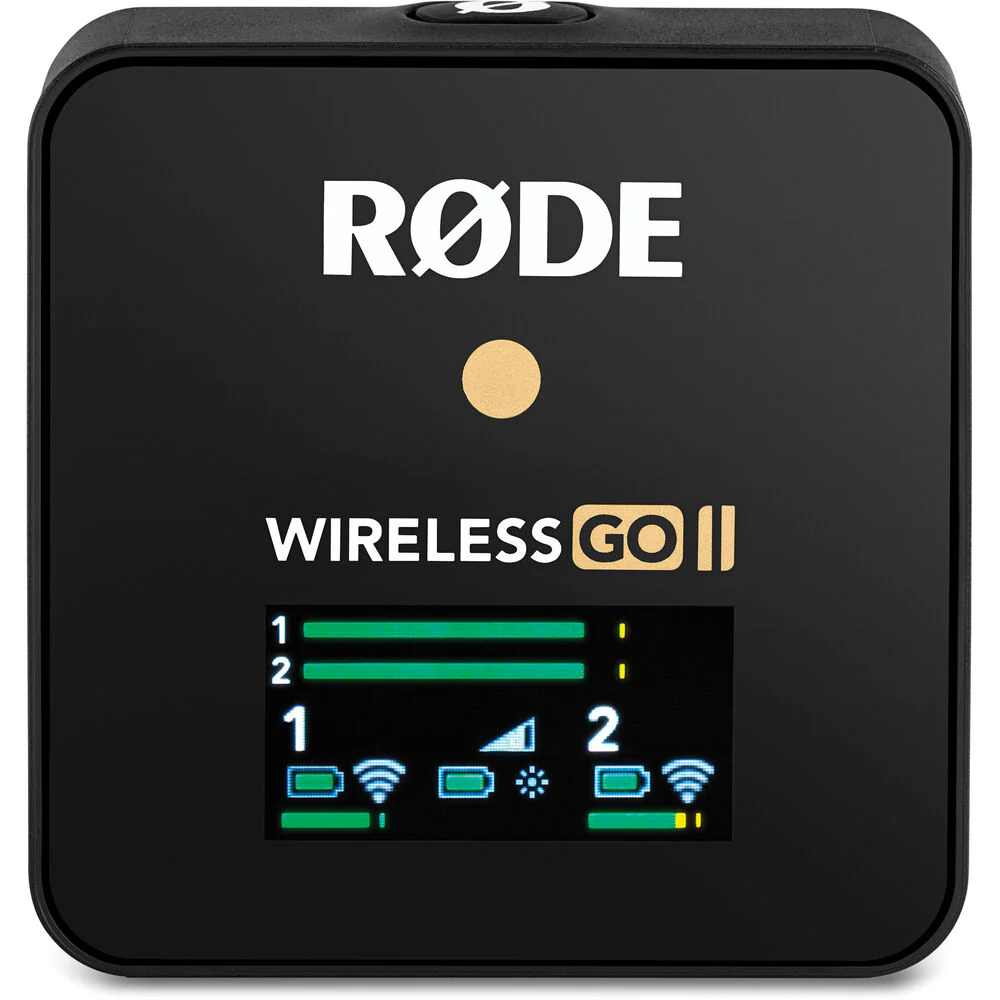 Rode Wireless GO II 2-Person Compact Digital Wireless Microphone System/Recorder (2.4 GHz, Black) (*OPEN BOX*) - Image 6