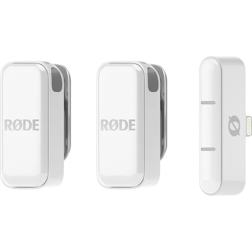 RODE Wireless Micro 2-Person Ultracompact Wireless Microphone System with Lightning Connector (2.4 GHz, White)