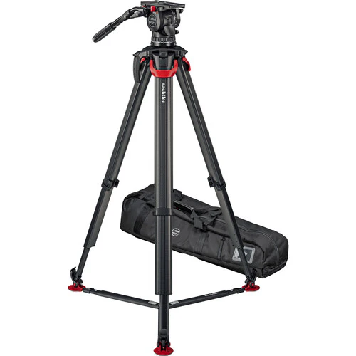 Sachtler aktiv 18T System with flowtech 100 GS and Ground Spreader