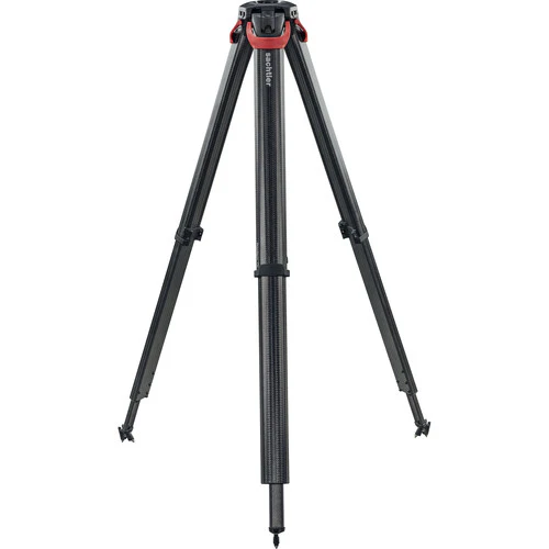 Sachtler Flowtech 75 MS Carbon Fiber Tripod with Mid-Level Spreader and Rubber Feet - Image 2