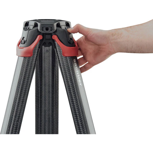 Sachtler Flowtech 75 MS Carbon Fiber Tripod with Mid-Level Spreader and Rubber Feet - Image 5