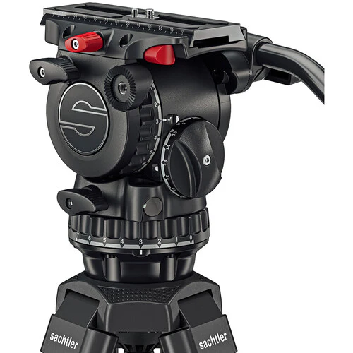 Sachtler System FSB 8 Mk II Sideload and 75/2 Aluminum Tripod Legs with Ground Spreader and Bag - Image 3
