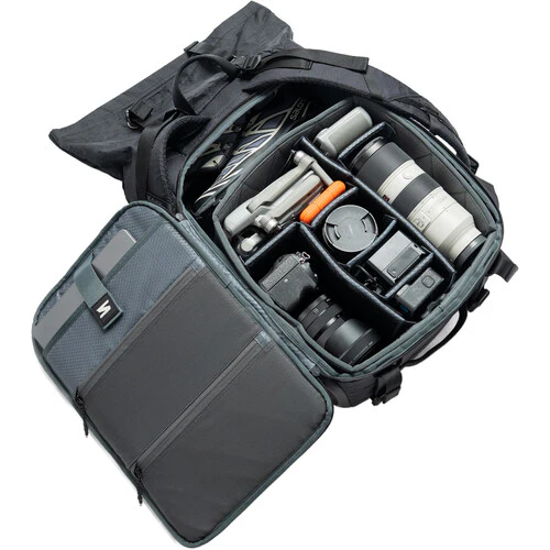 Sakk Gear Rolltop Ranger Camera Backpack (Black, 25L) - Image 6