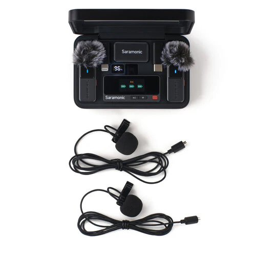 Saramonic Air 2-Person Mini Wireless Lavalier Microphone System for Mobile Devices, Cameras & Computers (2.4 GHz) - Image 6