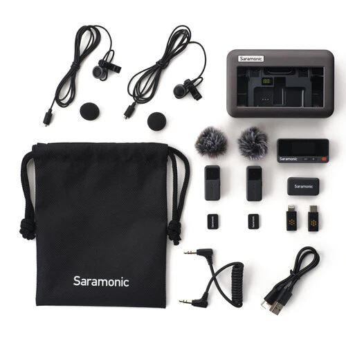 Saramonic Air 2-Person Mini Wireless Lavalier Microphone System for Mobile Devices, Cameras & Computers (2.4 GHz) - Image 7