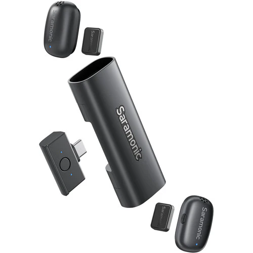 Saramonic AIR-SE-01 2-Person Ultra-Mini Wireless Microphone System with USB-C Receiver (2.4 GHz)
