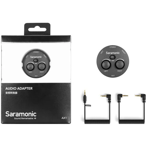 Saramonic AX1 Passive 2-Channel Audio Mixer for Cameras, Smartphones, Tablets, and Computers - Image 2