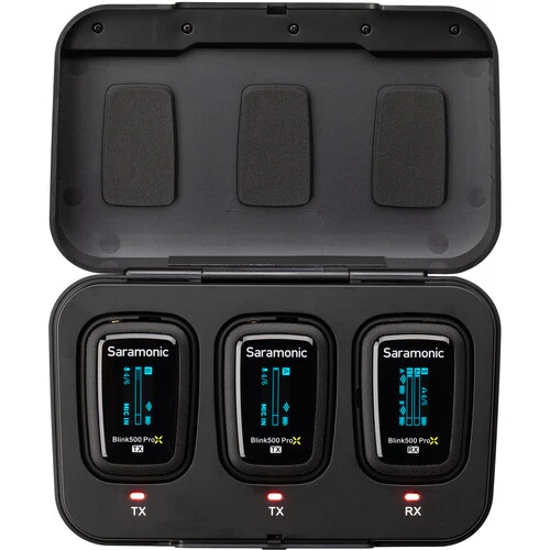 Saramonic Blink 500 ProX B2 2-Person Digital Camera-Mount Wireless Omni Lavalier Microphone System (Black, 2.4 GHz) - Image 4