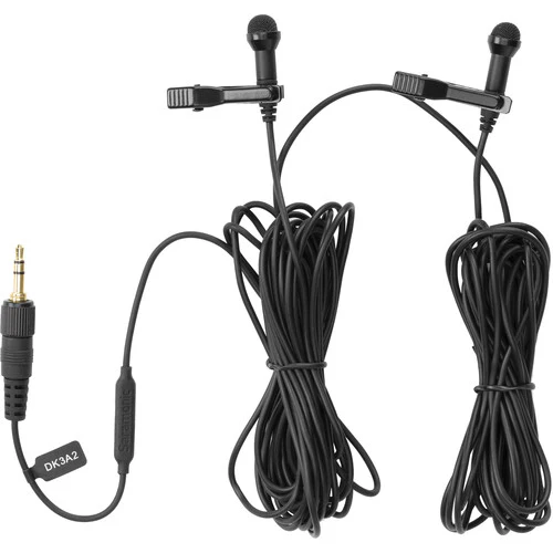 Saramonic DK3A2 Dual Mini Omnidirectional Lavalier Microphone with Locking 3.5mm TRS - Image 4