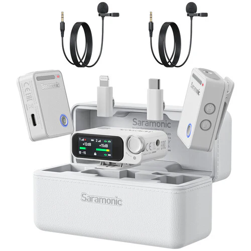 Saramonic Ultra 2-Person Digital Wireless Omnidirectional Lavalier Microphone System for Cameras and Mobile Devices (Black)