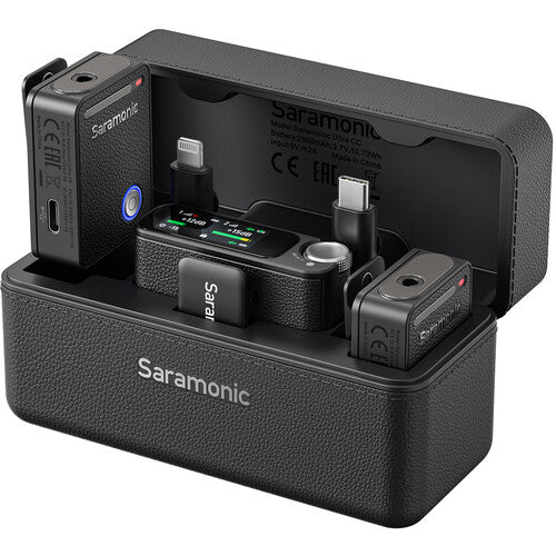 Saramonic Ultra 2-Person Digital Wireless Omnidirectional Lavalier Microphone System for Cameras and Mobile Devices (Black) - Image 2