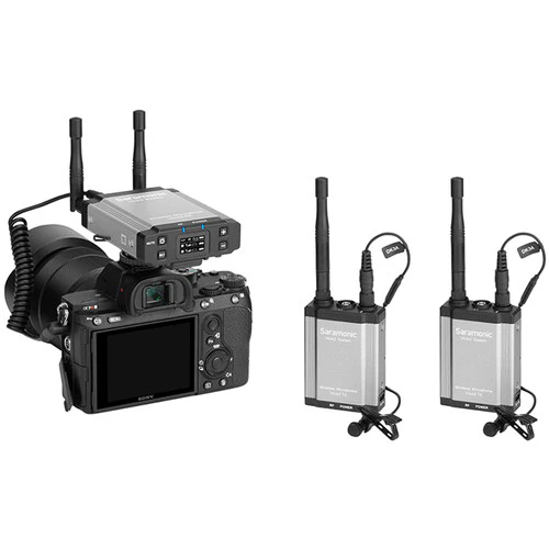 Saramonic Vlink2 Kit 2 Camera-Mount 2-Person Wireless Omni Lavalier Microphone System with Talkback (2.4 GHz) - Image 3