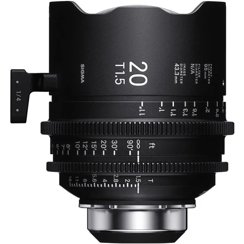 Sigma 20mm T1.5 FF High-Speed Art Prime 2 Lens with /i Technology (PL Mount, Feet)
