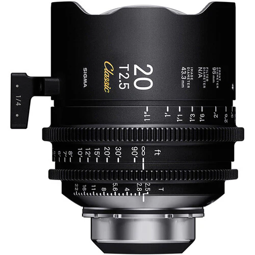 Sigma 20mm T2.5 FF Classic Art Prime Lens (PL Mount, Feet)