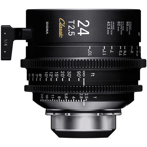 Sigma 24mm T2.5 FF Classic Art Prime Lens (PL Mount, Feet)