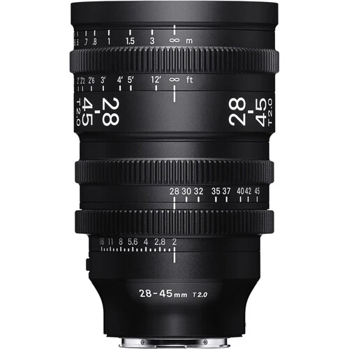 Sigma 28-45mm T2 Cine Zoom Lens with AF (Sony E, Feet)