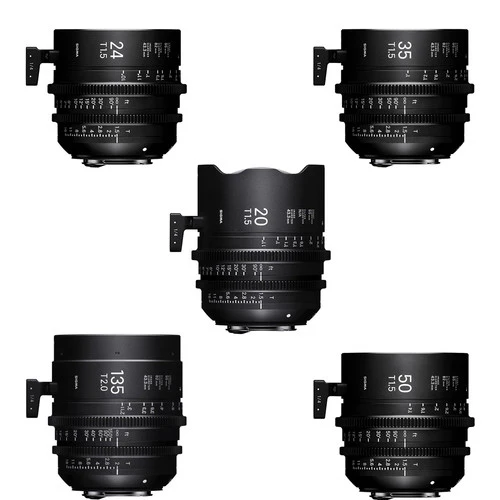 Sigma T1.5 FF High-Speed 5 Prime Lens Kit with Case (Sony E Mount)
