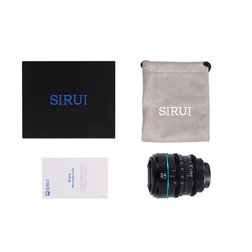Sirui Nightwalker Series 24mm T1.2 S35 Manual Focus Cine Lens (E Mount, Black) - Image 10