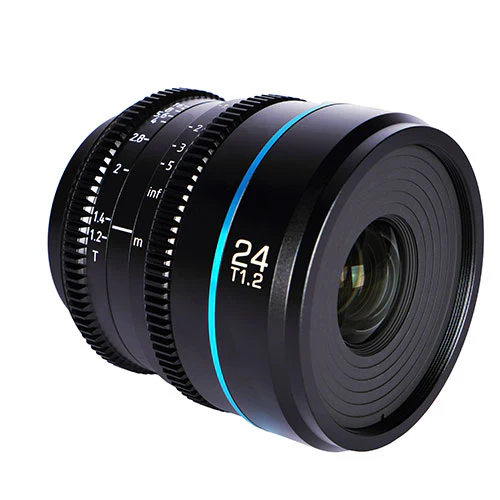 Sirui Nightwalker Series 24mm T1.2 S35 Manual Focus Cine Lens (RF Mount, Gun Metal) - Image 2