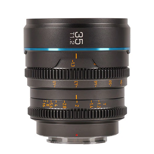 Sirui Nightwalker Series 35mm T1.2 S35 Manual Focus Cine Lens (E Mount, Gun Metal)