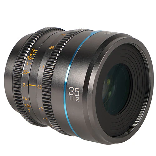 Sirui Nightwalker Series 35mm T1.2 S35 Manual Focus Cine Lens (E Mount, Gun Metal) - Image 2
