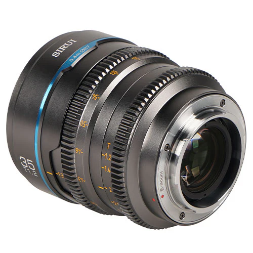 Sirui Nightwalker Series 35mm T1.2 S35 Manual Focus Cine Lens (E Mount, Gun Metal) - Image 3