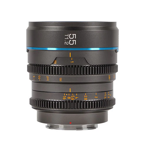 Sirui Nightwalker Series 55mm T1.2 S35 Manual Focus Cine Lens (RF Mount, Gun Metal)